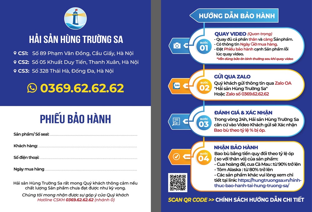 bảo hành hùng trường sa