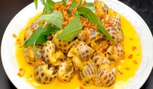 ốc hương sốt bơ tỏi