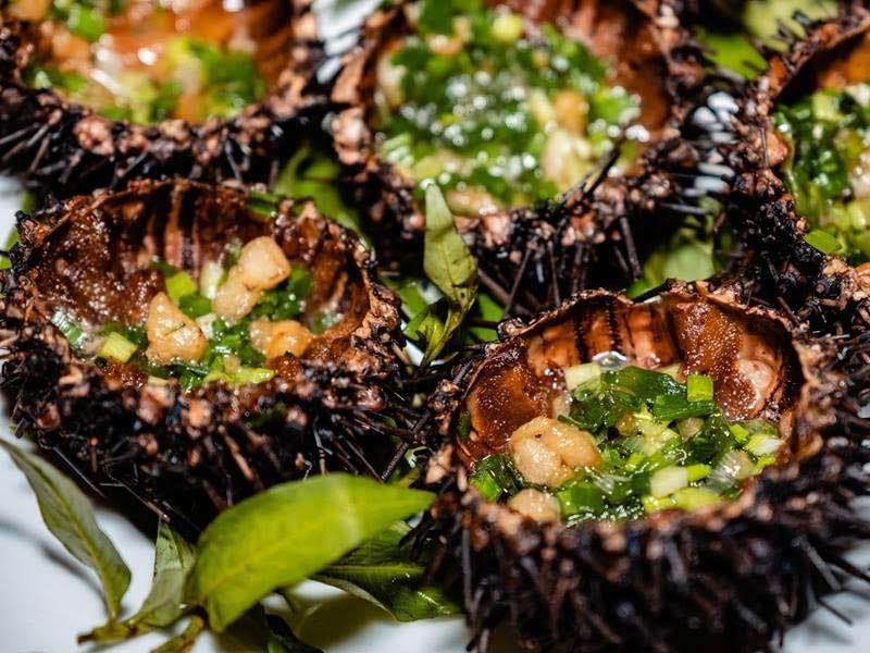 Cách chế biến nhum biển nướng mỡ hành - Siêu Thị Hải Sản Hùng Trường Sa