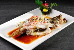 Món cá song hấp xì dầu