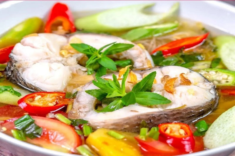 Nguyên liệu cần chuẩn bị để nấu canh chua cá tầm