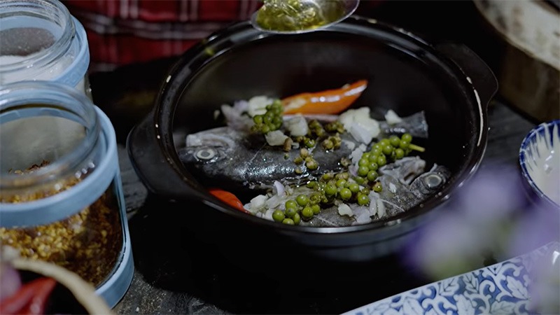 Nguyên liệu làm món cá dìa kho tiêu xanh