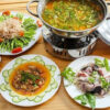 Thành phẩm món lẩu cá tầm măng chua