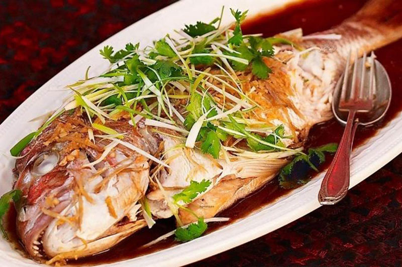 Món cá dìa hấp xì dầu thanh ngọt