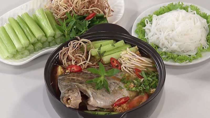 Món ăn lẩu cá dìa hấp dẫn