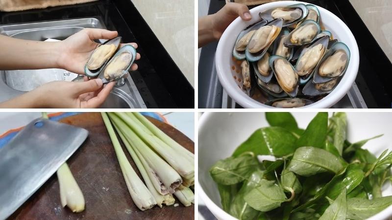 Cách sơ chế vẹm xanh hấp sả