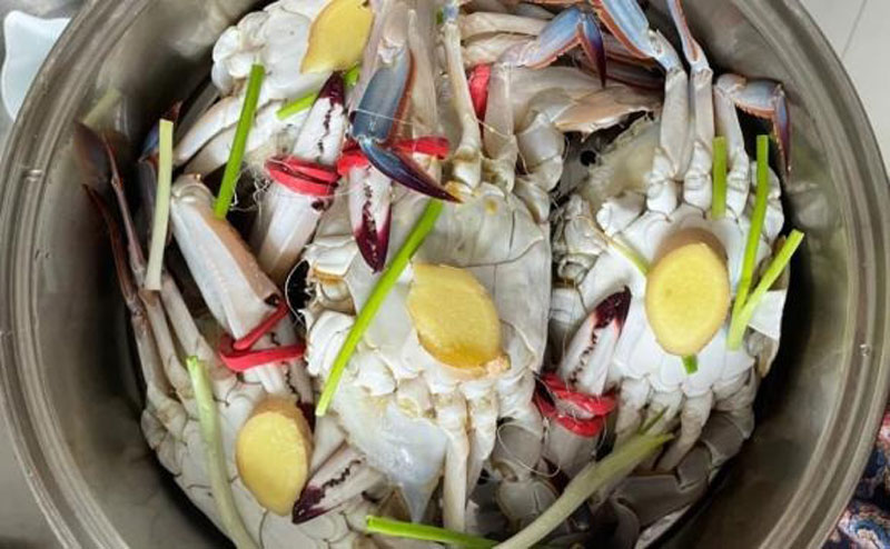 Cách luộc ghẹ xanh ngon ngọt