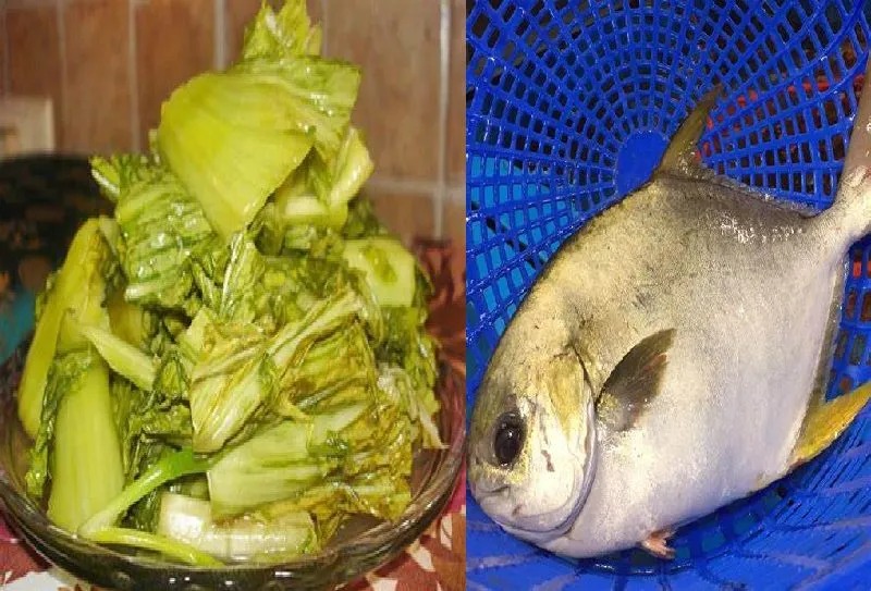 Nguyên liệu chính cho món cá chim kho dưa chua