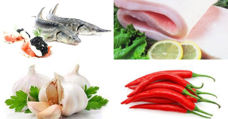 Nguyên liệu cần chuẩn bị làm cá tầm kho