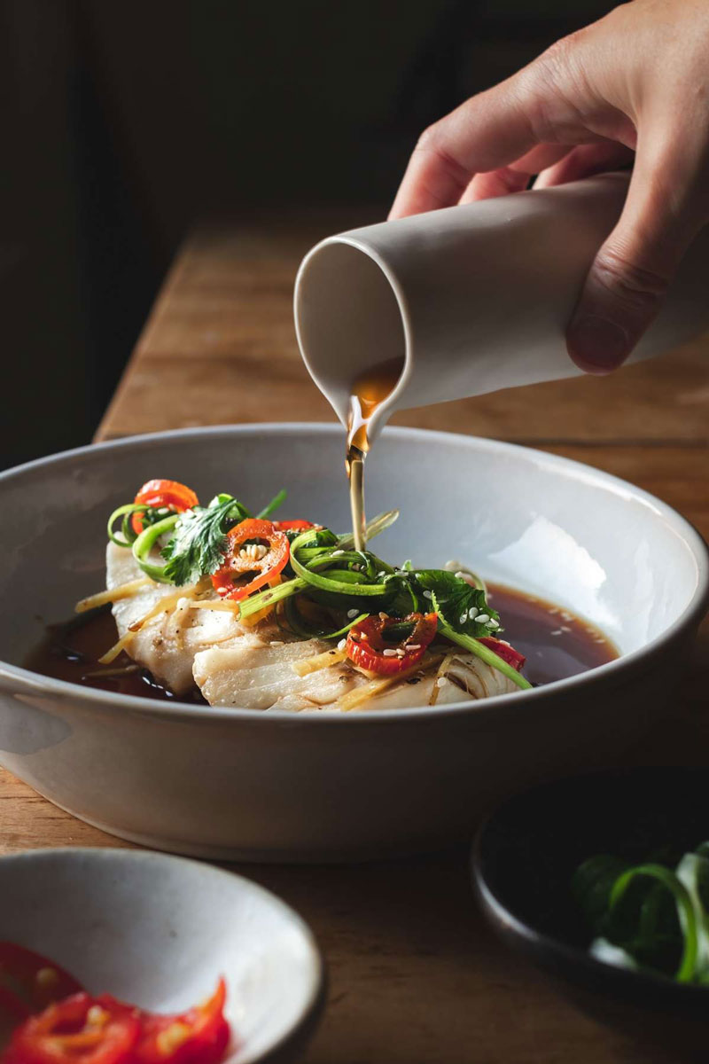 ướp cá chim với xì dầu