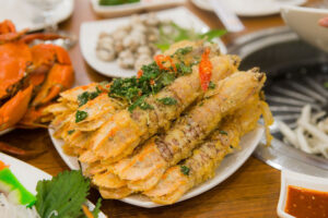 Thành phẩm bề bề rang muối
