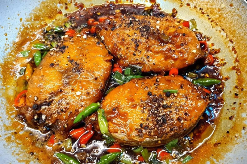 Kho cá hồi