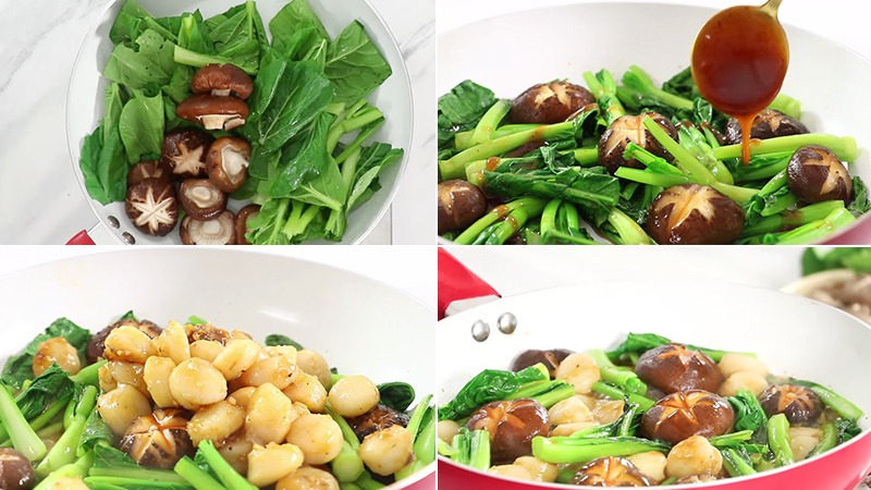 Cách chế biến cồi mai xào nấm