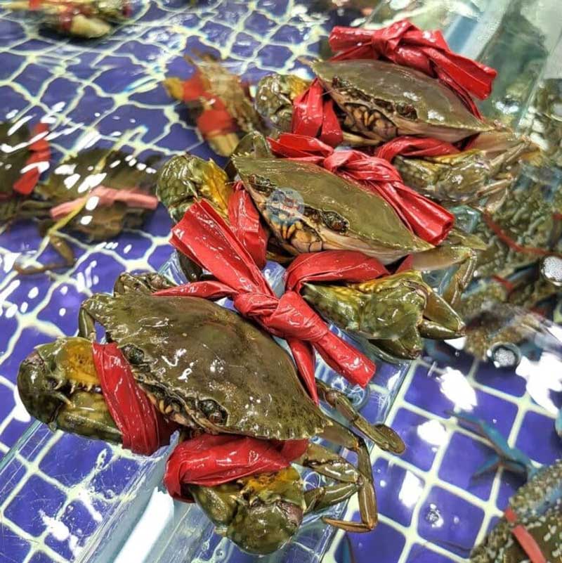 Cua cốm tươi sống tại Hải Sản Hùng Trường Sa