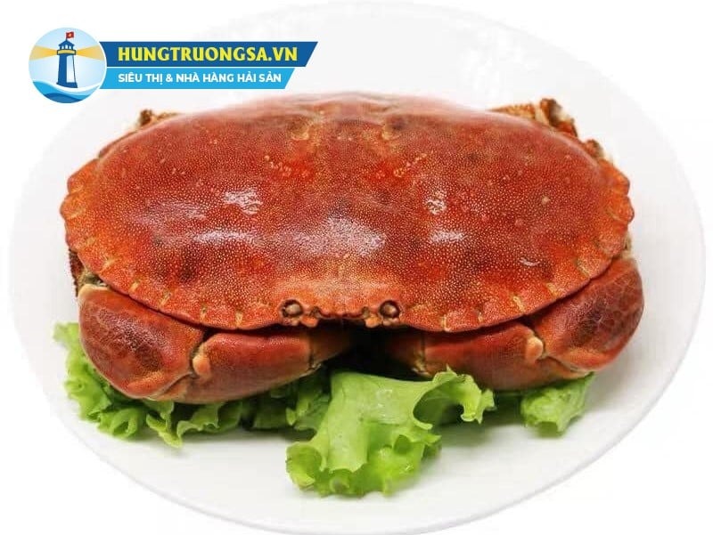 Thành phẩm cua nâu hấp bị giữ trọn vẹn vị ngọt