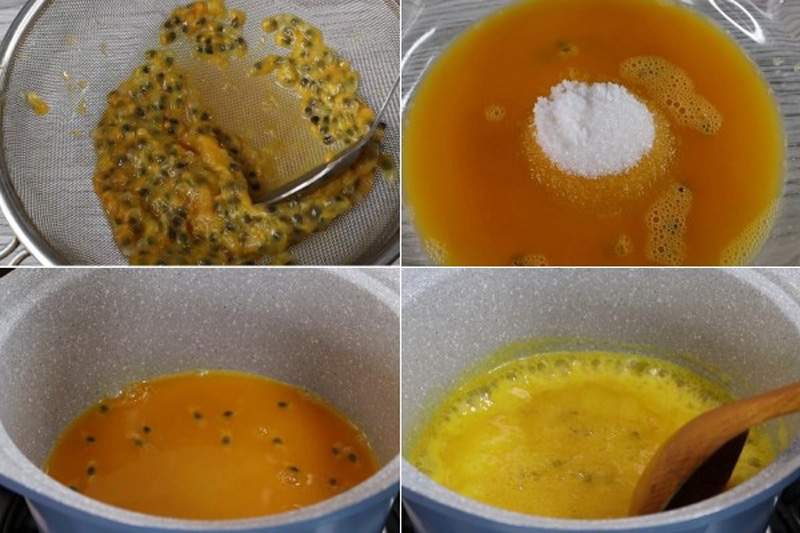 Mẹo làm sốt chanh leo chuẩn bị