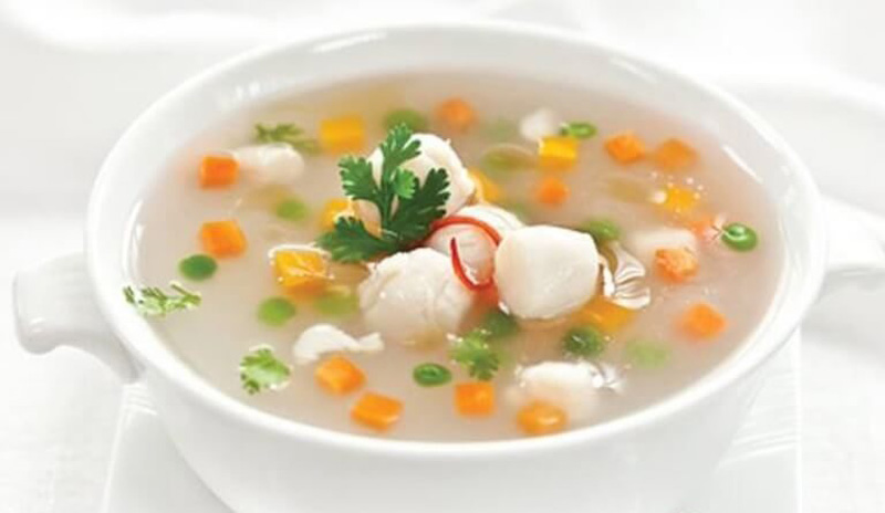 Thành phẩm cháo cồi mai