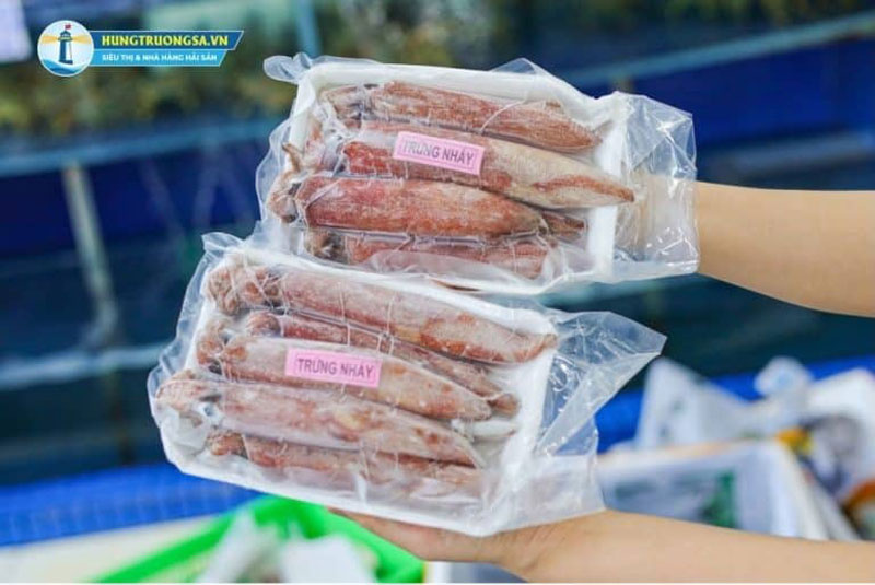 Nguyên liệu mực trứng đông lạnh ngon tại Siêu Thị Hùng Trường Sa