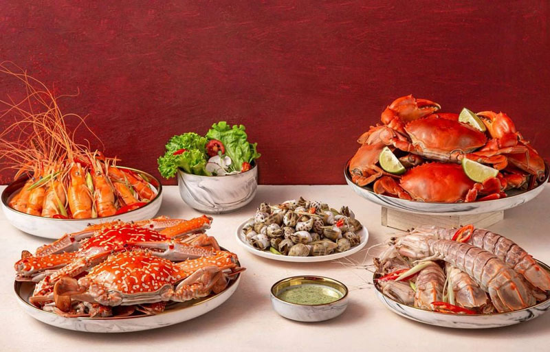 Hải sản biểu tượng cho sự sung túc và may mắn