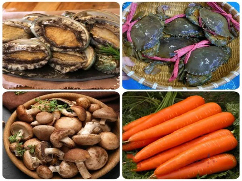 Nguyên liệu chính món súp bào ngư nấm đông cô