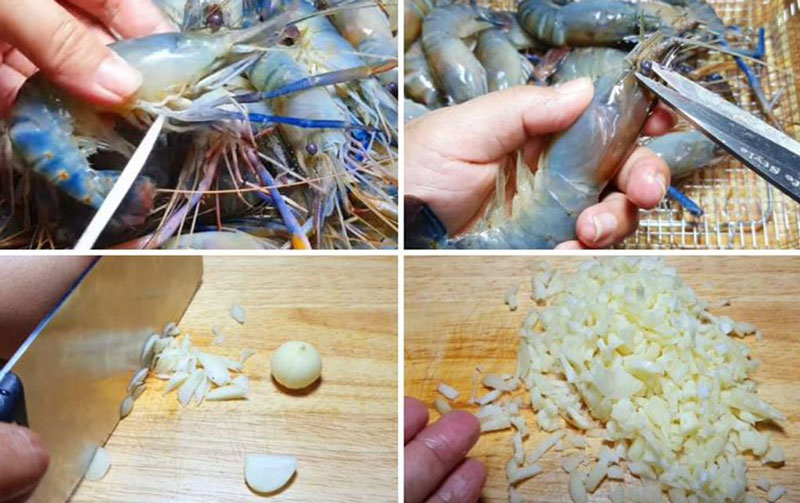 Sơ chế món tôm càng rang bơ tỏi đúng cách