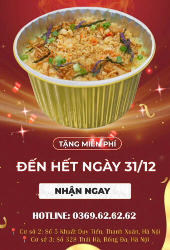 Tặng cháo hải sản đến hết ngày 31/12