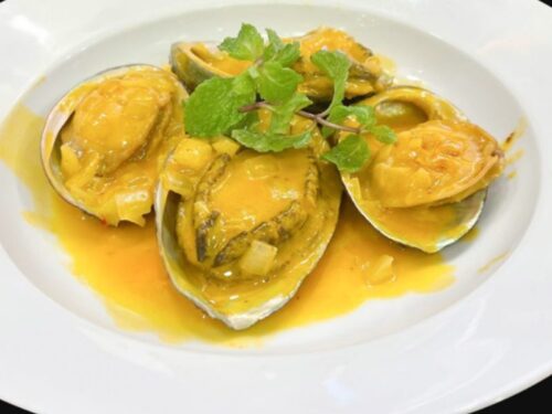 Thành phẩm bào ngư sốt trứng muối