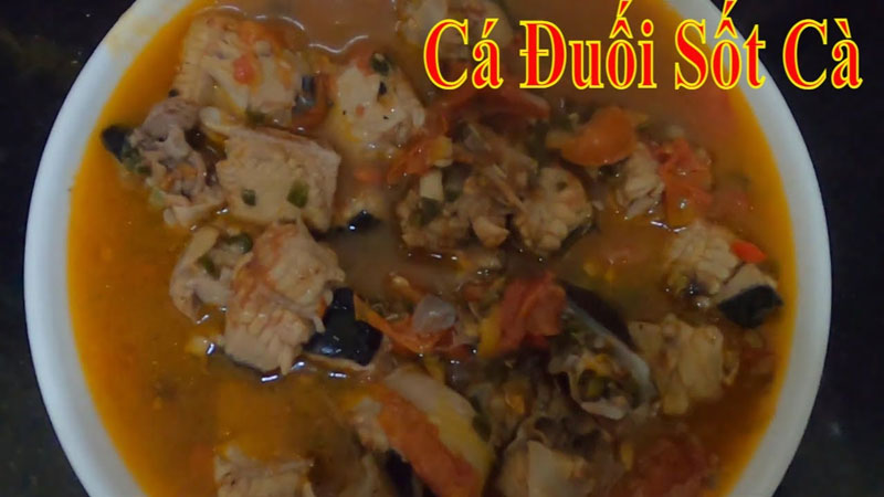 Thành phẩm cá đuối sốt cà chua