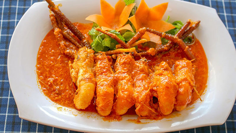 Thành phẩm món tôm càng sốt trứng muối phô mai