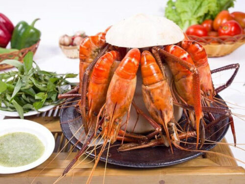 Món tôm càng hấp nước dừa thơm ngon tại nhà