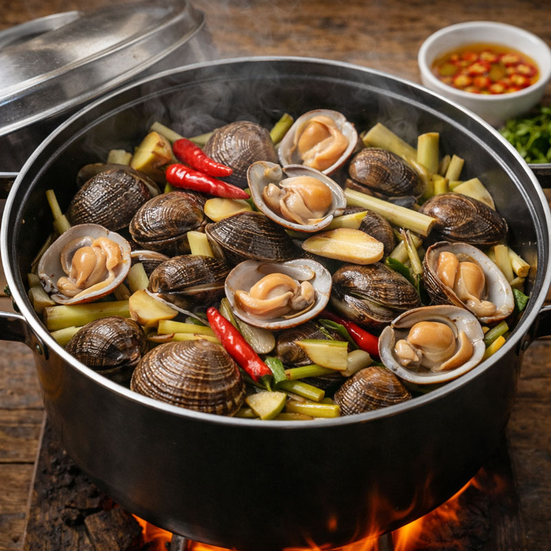 Cách chế biến món ngán biển hấp xả đúng cách