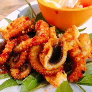 Nướng mỡ hành/ muối ớt/ Sa tế