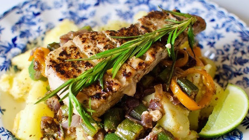 Món cá bơn áp chảo đơn giản