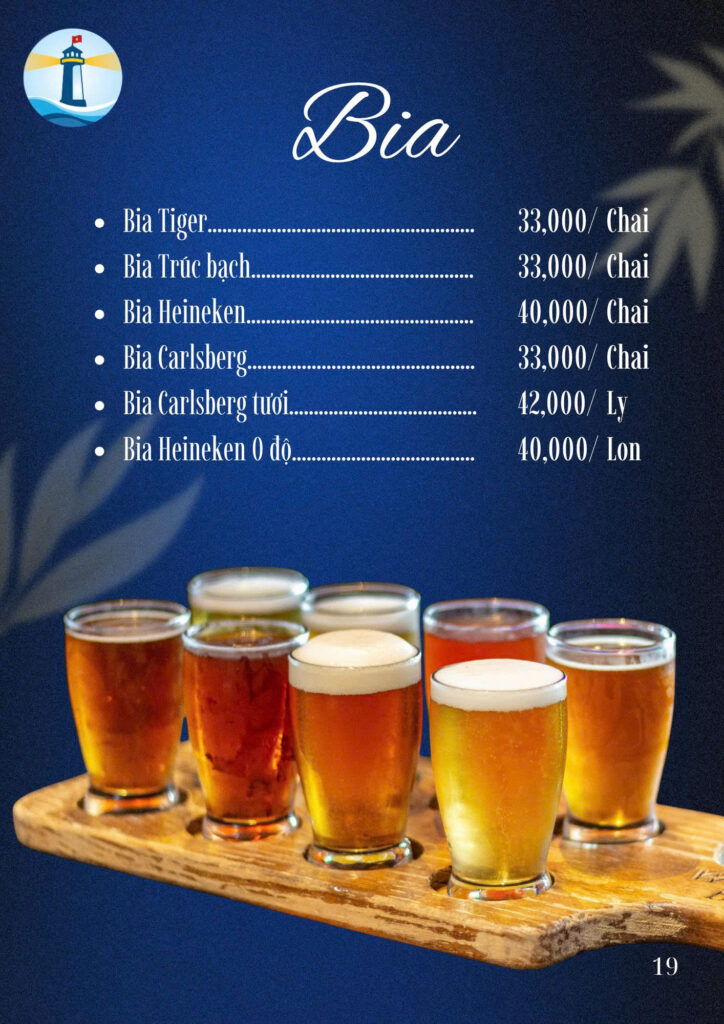 Menu đồ uống Hùng Trường Sa 2