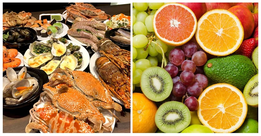 Cua ghẹ không nên ăn với trái cây giàu vitamin C